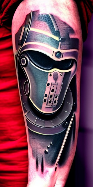 Robot 3D full sleeve tattoo by Louis Santos  Louis Santos Tattoo