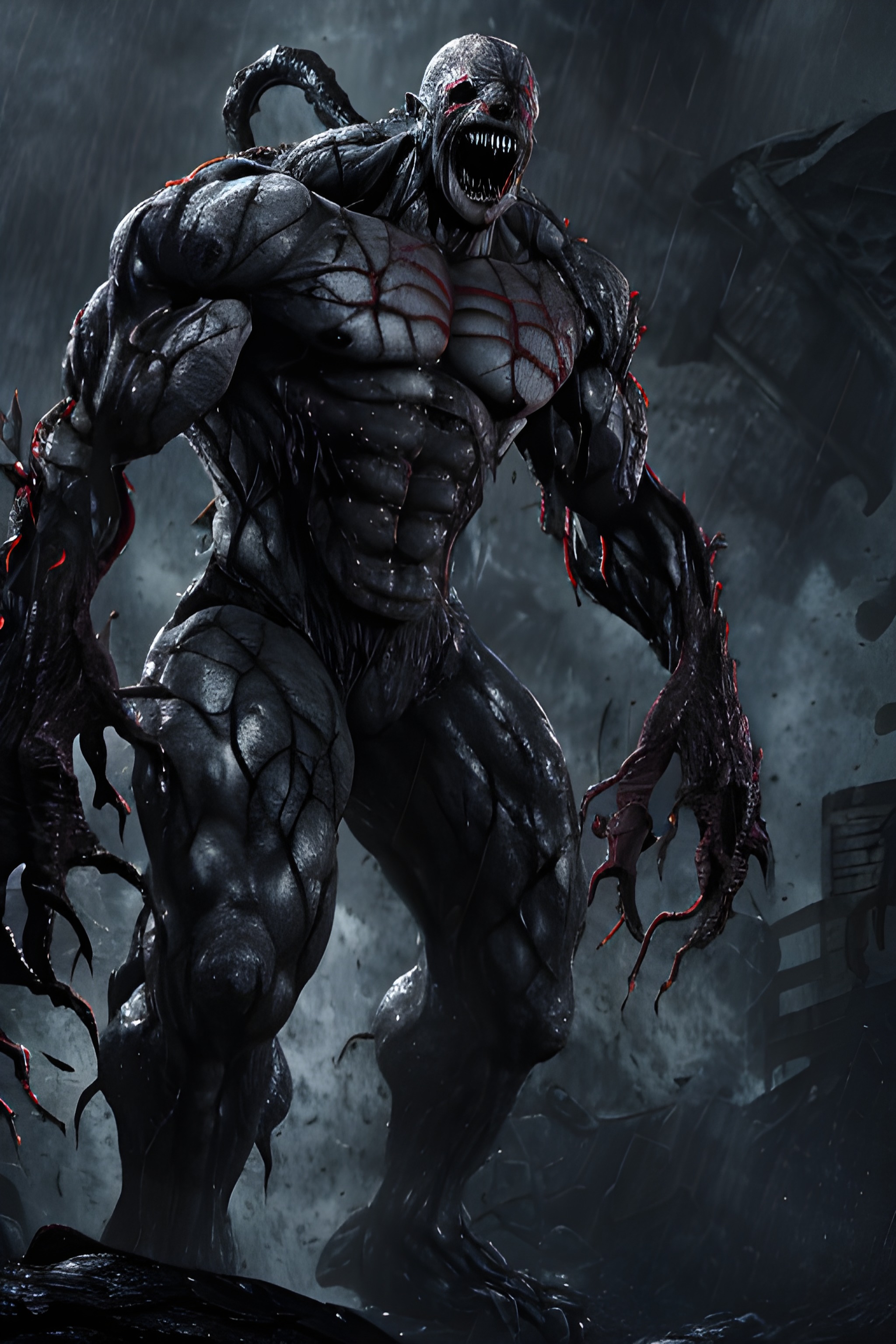 VIRUS T Monsterz  3d render of a monster Virus T Nemesis cove... -  Arthub.ai