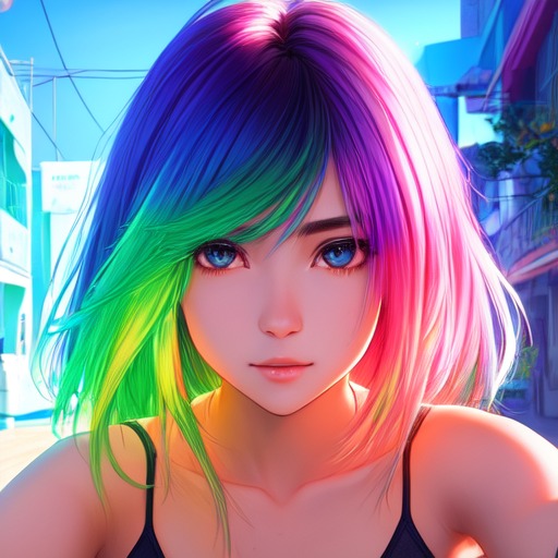 ArtStation - Cute anime girl | AI generated x3