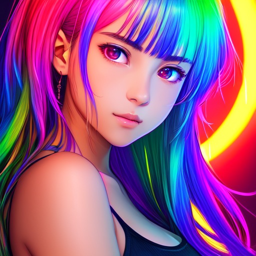 Catgirl Anime Rainbow Dash Manga, anime girl, mammal, face, black Hair png  | PNGWing