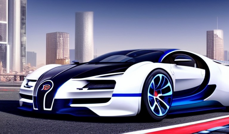 mirror's edge, bugatti concept car, 2030, 2040, car design, phot ...