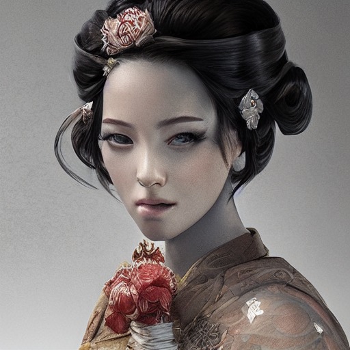 Redshift Style A Real Perfect Female Body Of Beautiful Geisha