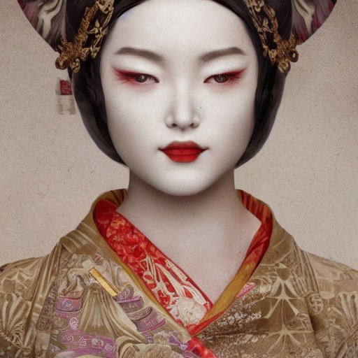 Redshift Style A Real Perfect Female Body Of Beautiful Geisha