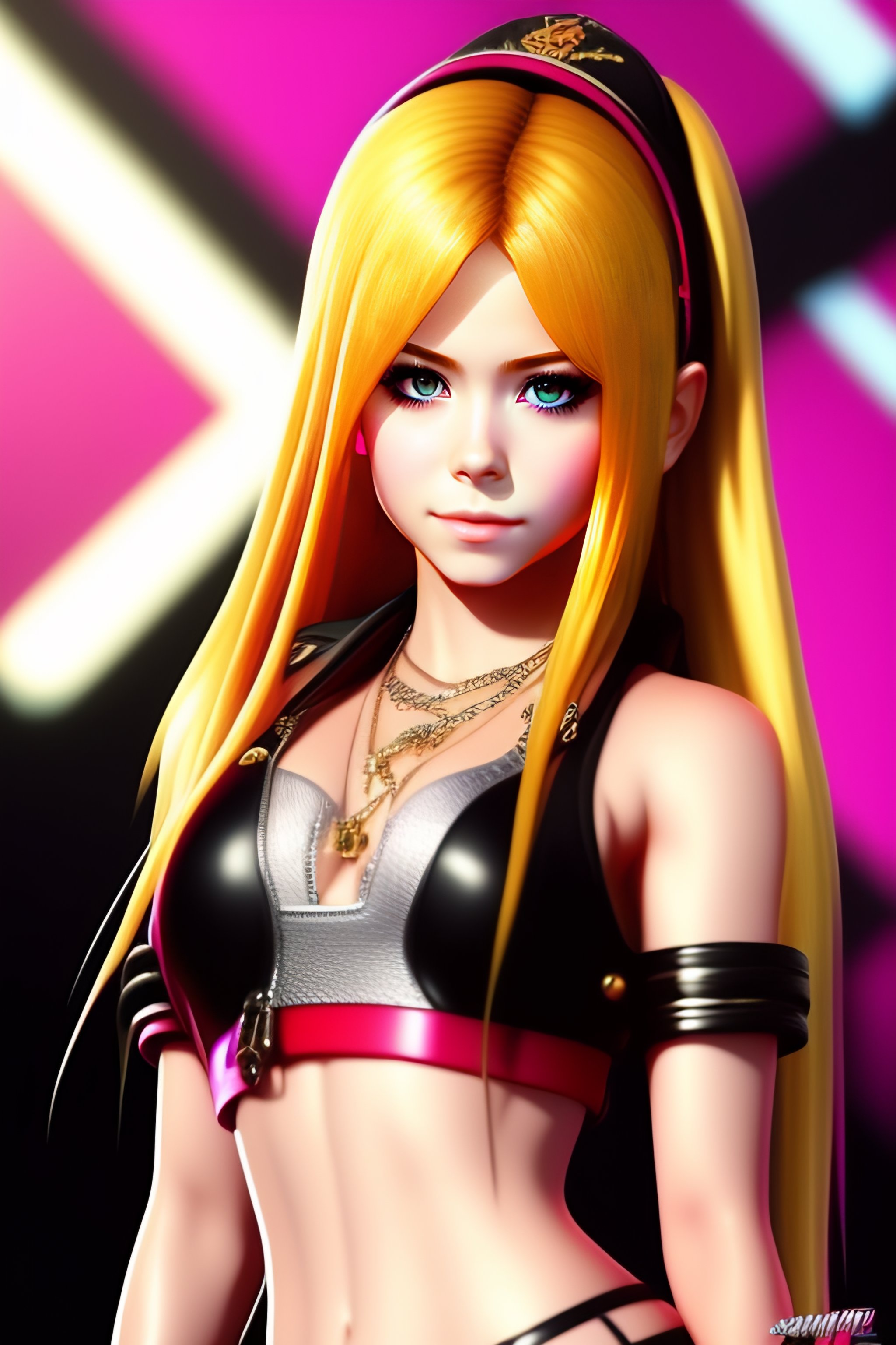 Avril Lavigne full body Cyberpunk Style - Arthub.ai